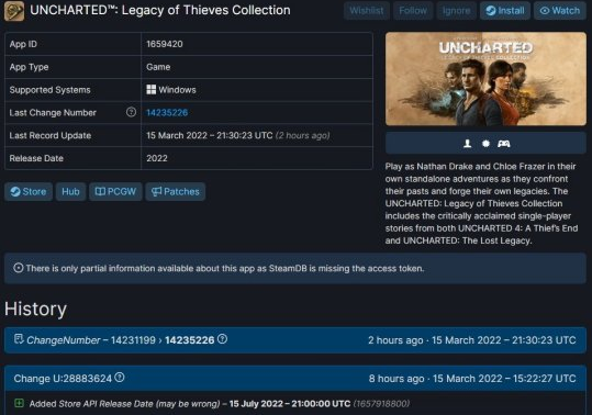 PS5游戏《神秘海域：盗贼遗产合集》已上架 今年内上线