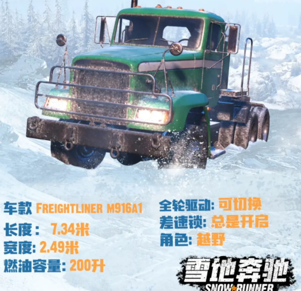 卡车模拟游戏《雪地奔驰》推出日期以及车辆介绍